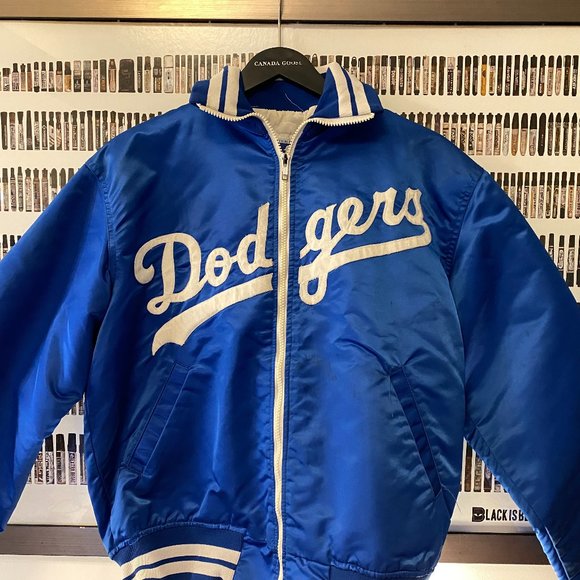 Starter - Los Angeles Dodgers vintage Satin Bomber Jacket (1989) L - Picture 1 of 5